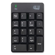 ADESSO WKB6010UB Wireless 18-Key Numeric USB Keypad, Black WKB6010UB
